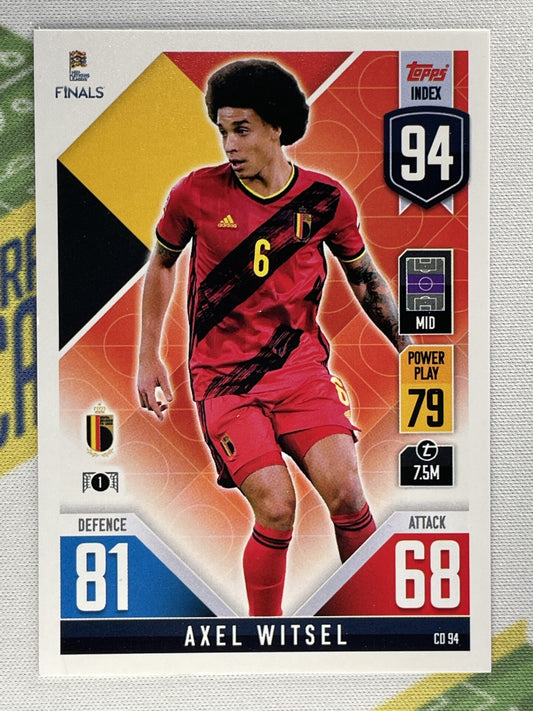 Axel Witsel Belgium Topps Match Attax 101 Road to Nations League 2022 Card