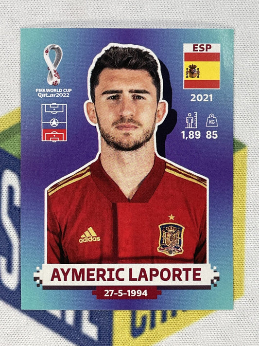 Aymeric Laporte Spain Panini World Cup 2022 Qatar Stickers