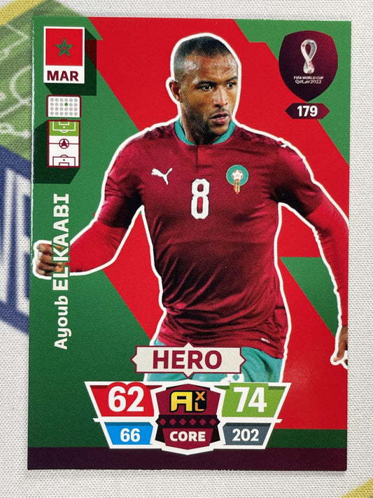 Ayoub El Kaabi Morocco Panini World Cup 2022 Adrenalyn XL Card