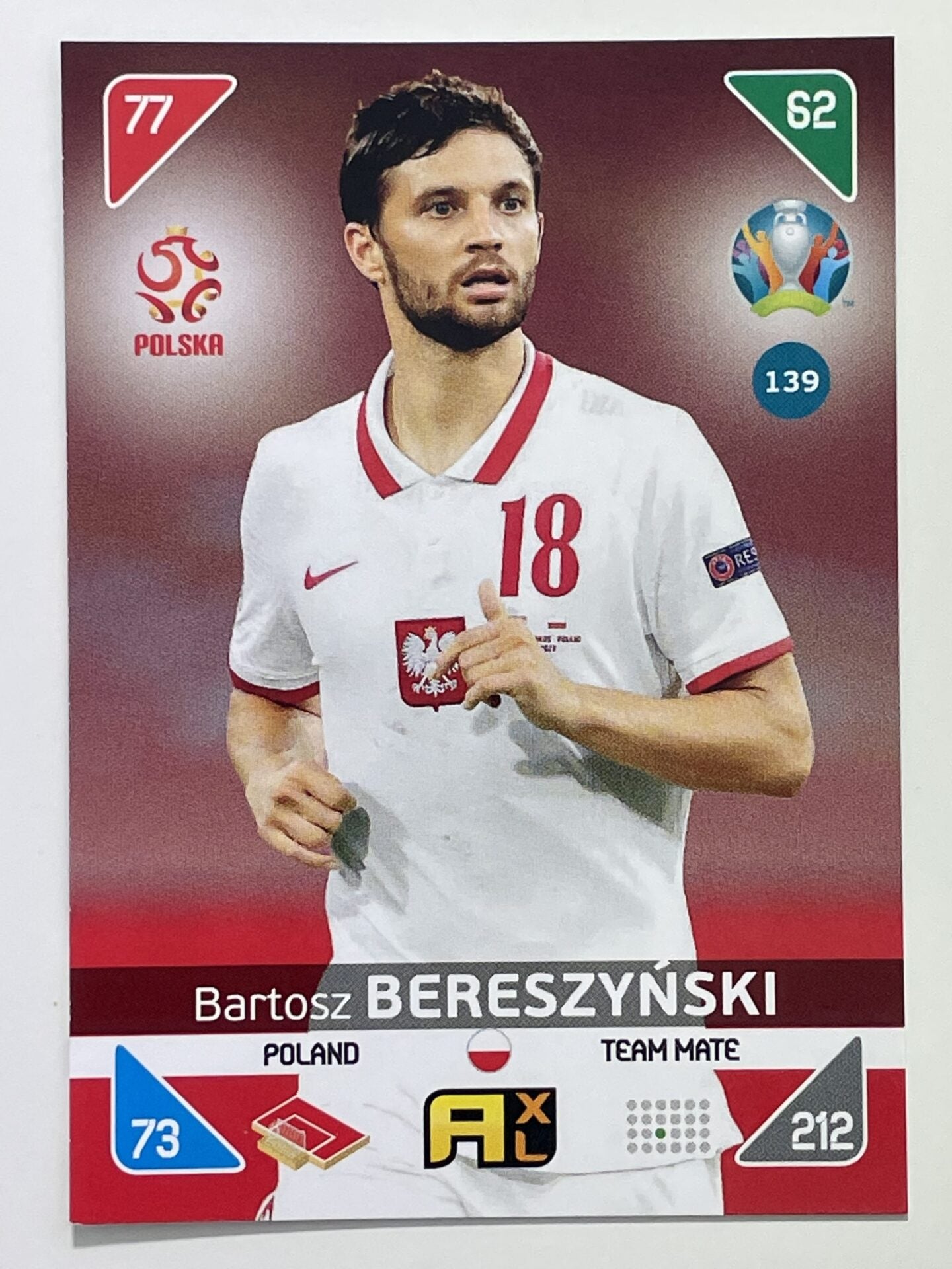 Bartosz Bereszynski Team Mates (Poland) Football Cards &#8211; Euro 2020 Adrenalyn XL