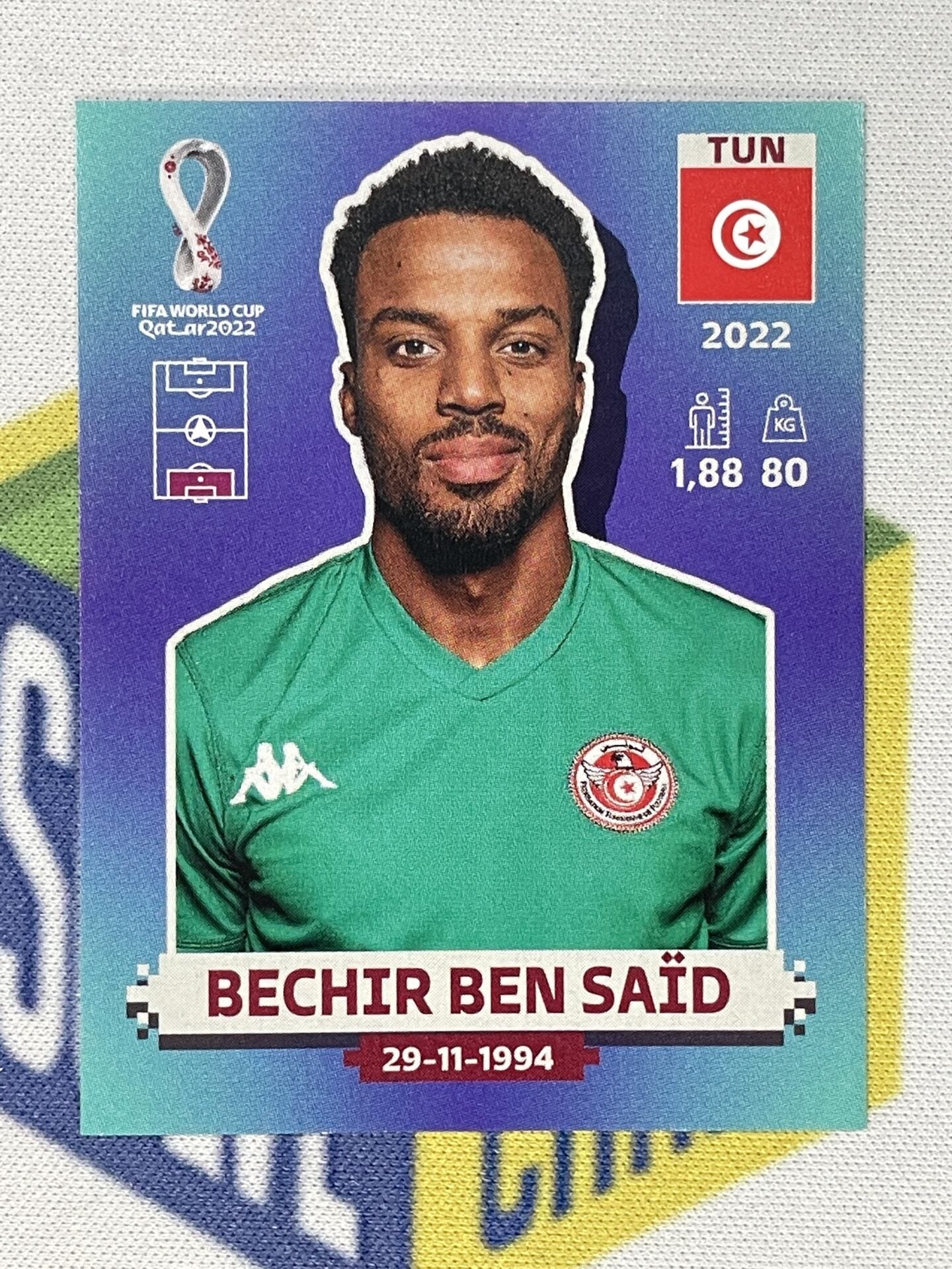 Bechir Ben Said Tunisia Panini World Cup 2022 Qatar Stickers