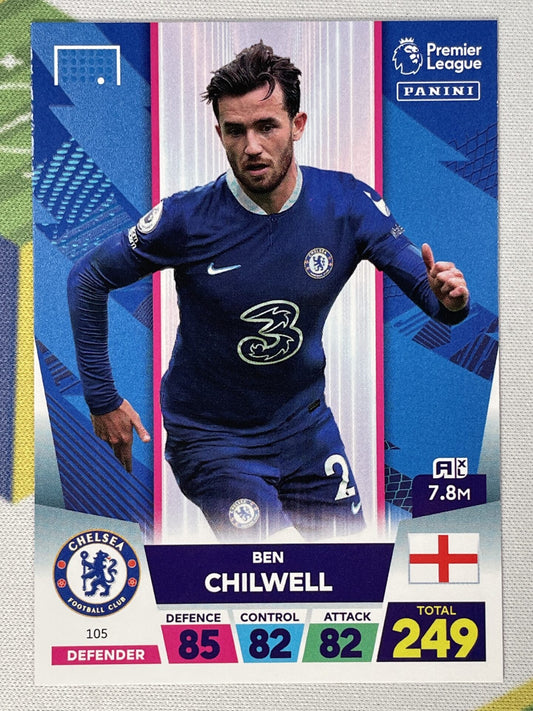 Ben Chillwell Chelsea Panini Premier League Adrenalyn XL 2023 Card