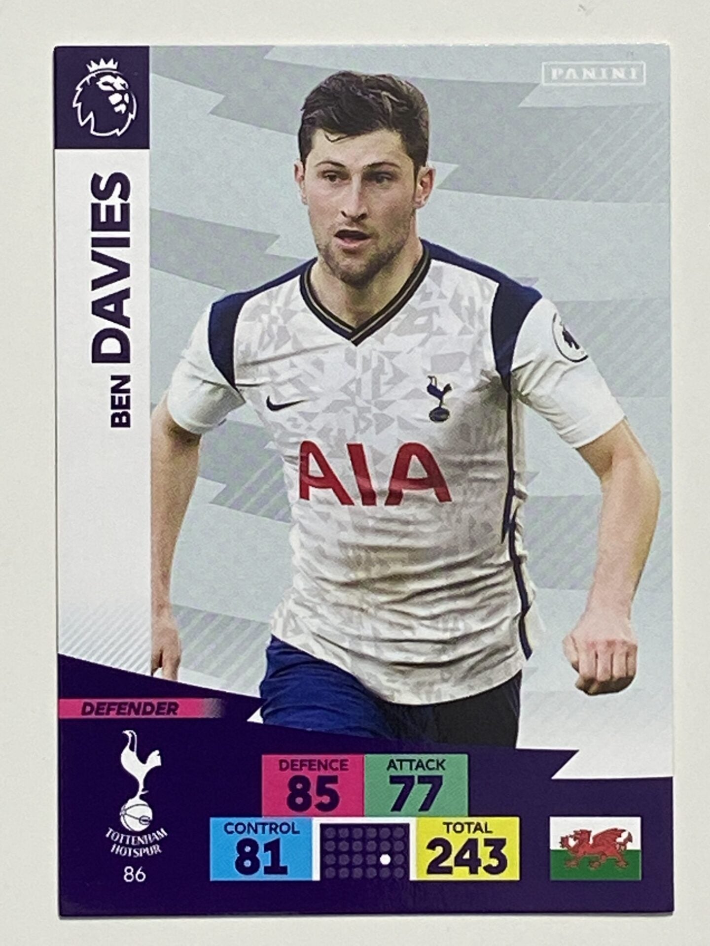 Ben Davies (Tottenham) Football Card &#8211; Premier League Adrenalyn XL 2020:21