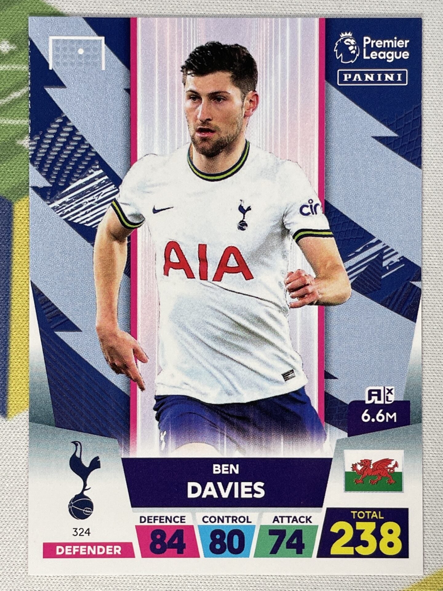 Ben Davies Tottenham Panini Premier League Adrenalyn XL 2023 Card