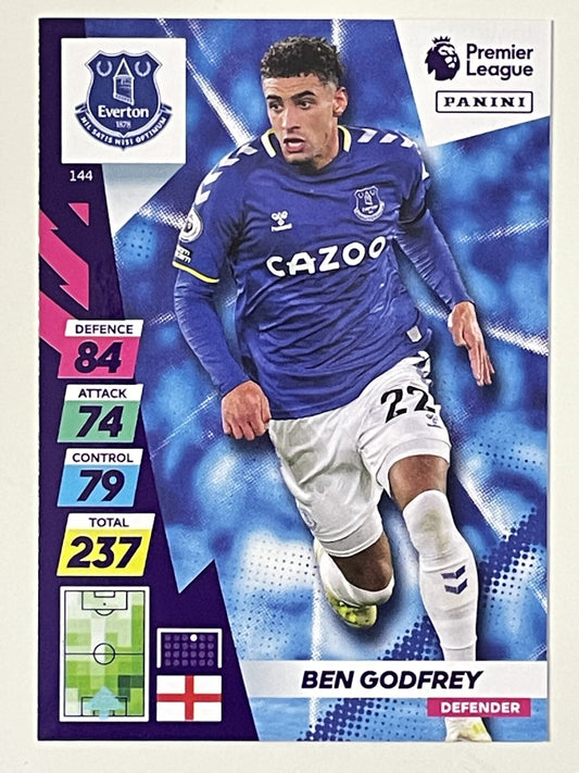 Ben Godfrey Everton Base Panini Adrenalyn XL PLUS Premier League 2021 2022