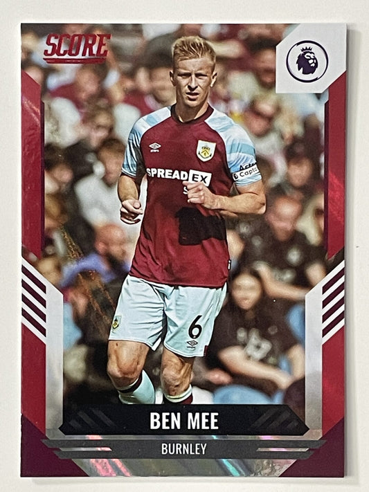 Ben Mee Burnley Base Red Lava Parallel Panini Premier League Score 2021 2022