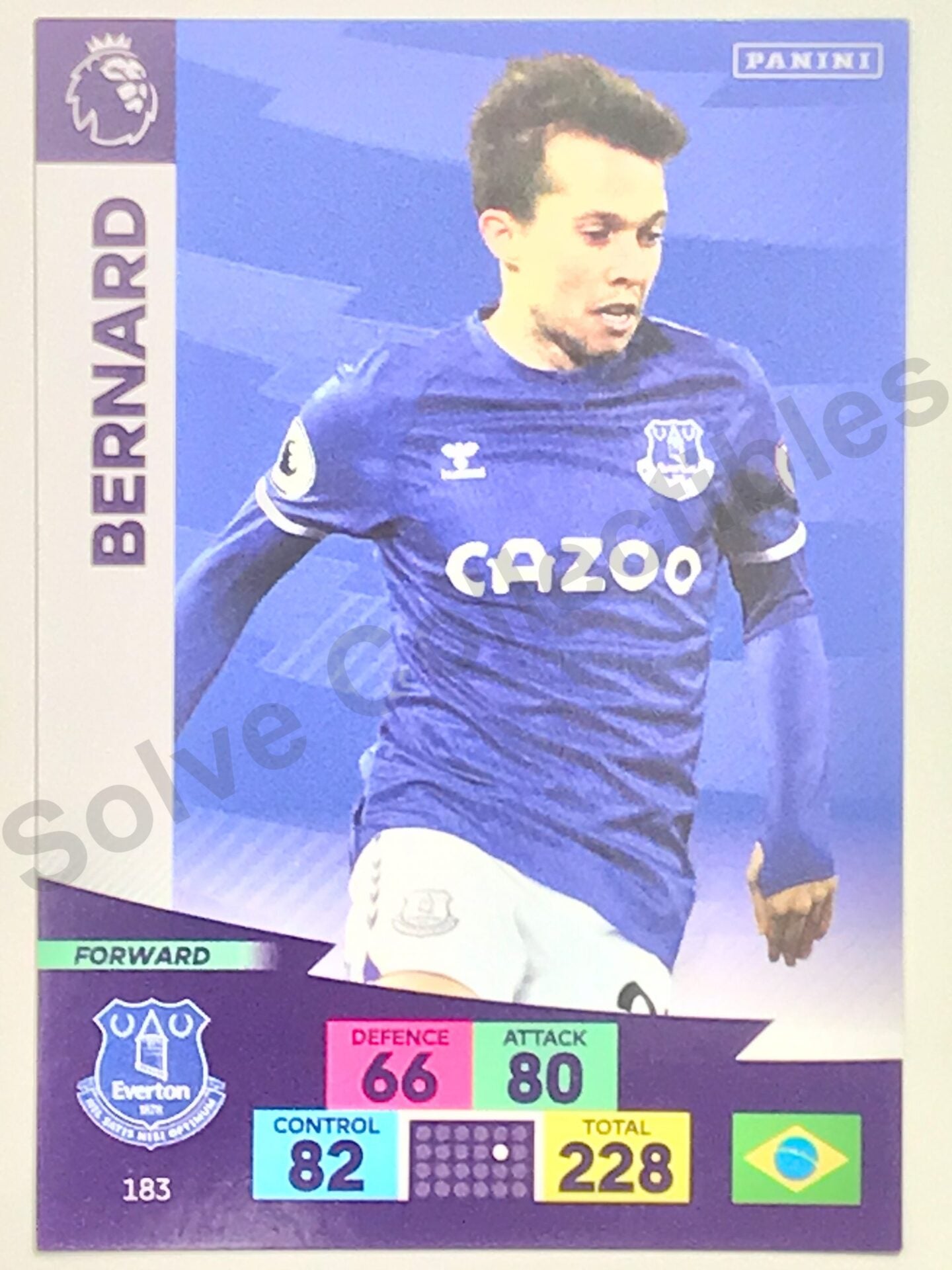 Bernard (Everton) Football Sticker &#8211; Premier League Adrenalyn XL 2020:21