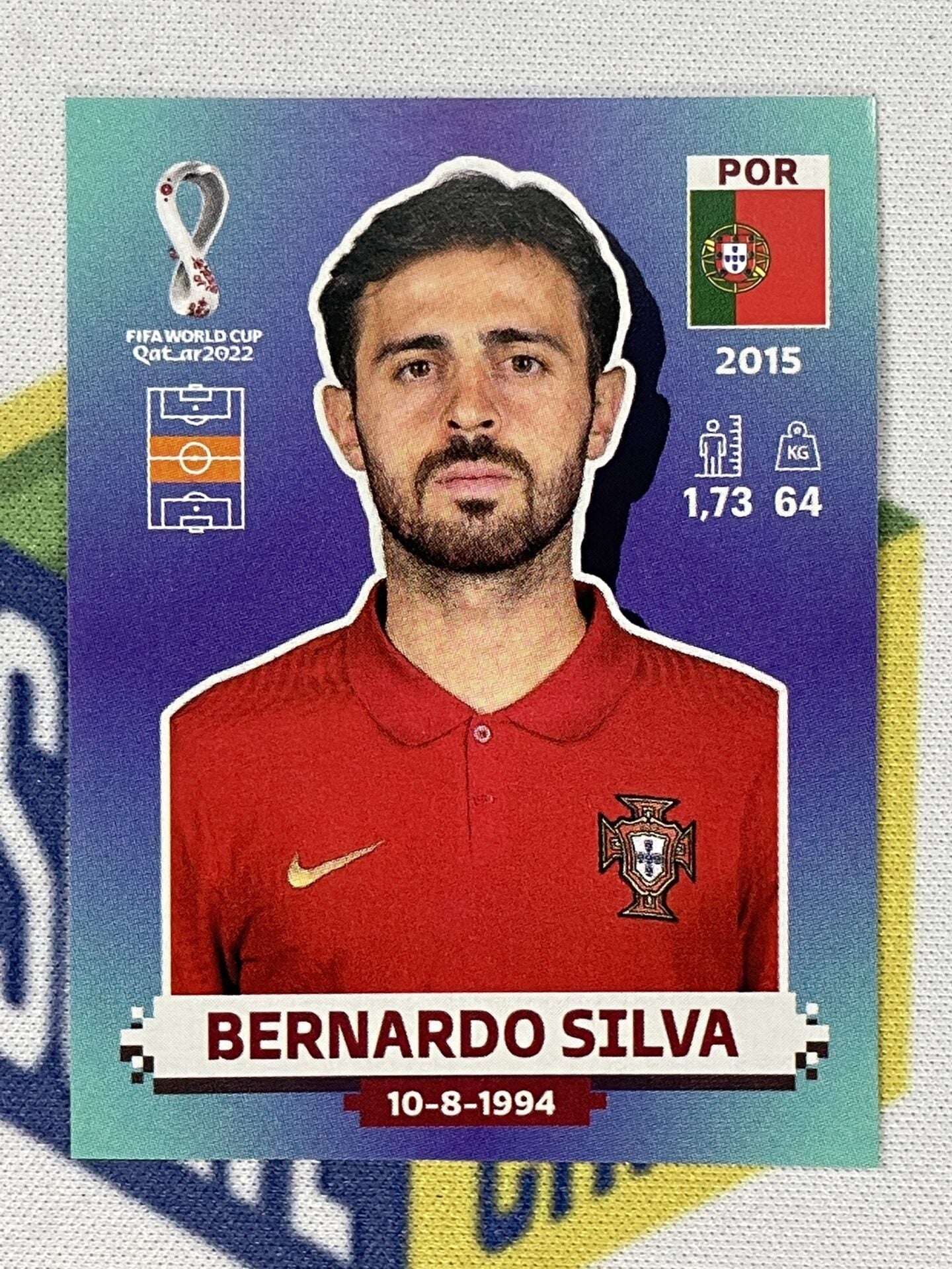 Bernardo Silva Portugal Panini World Cup 2022 Qatar Stickers