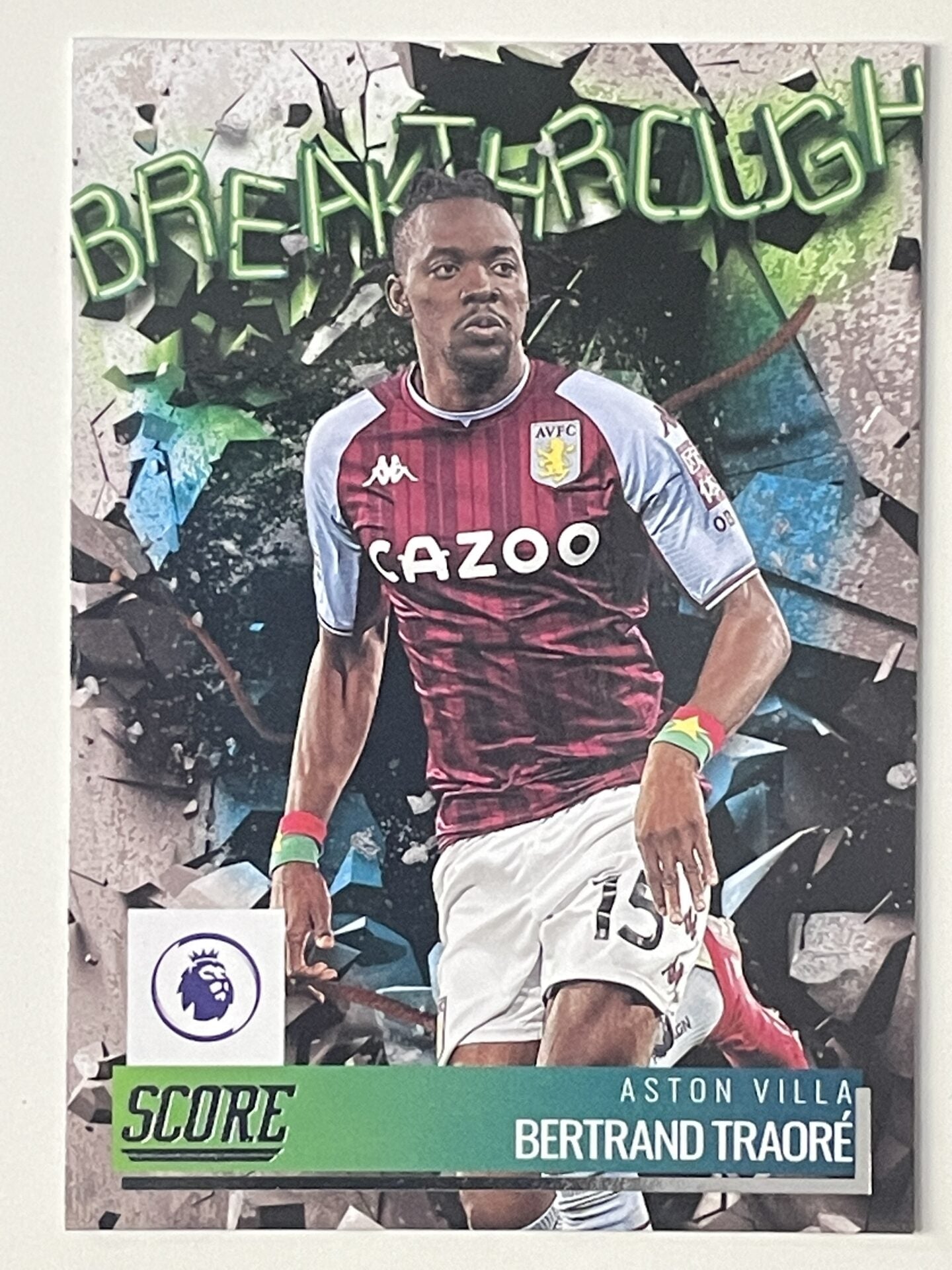 Bertrand Traore Aston Villa Breakthrough Panini Premier League Score 2021 2022