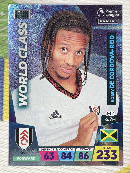 Bobby De Cordova-Reid Fulham World Class Panini Premier League Adrenalyn XL 2023 Card