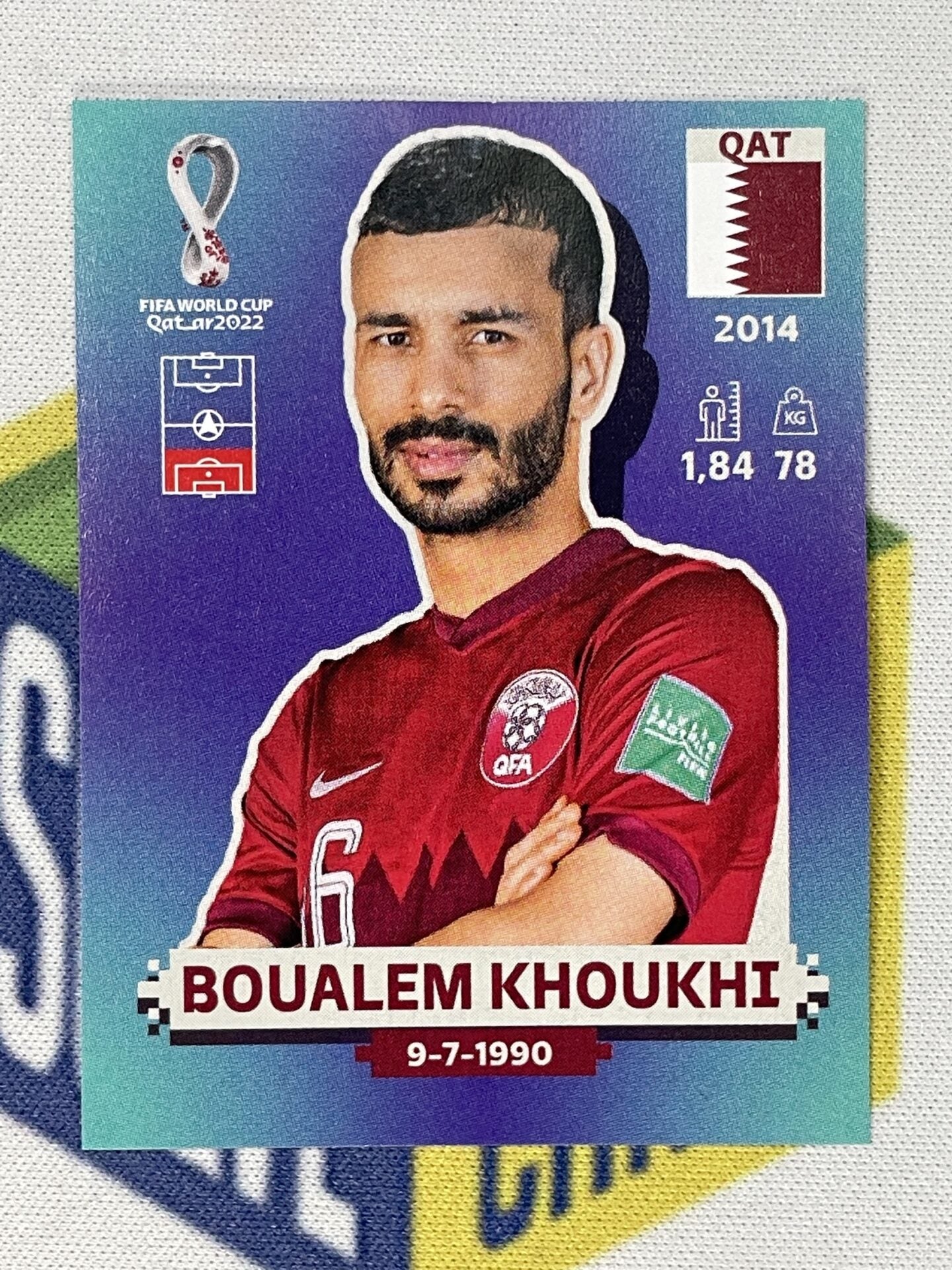 Boualem Khoukhi Qatar Panini World Cup 2022 Qatar Stickers