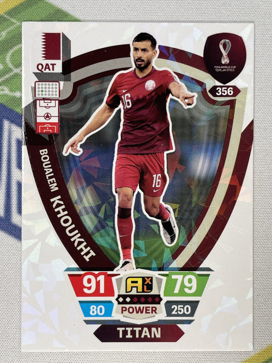 Boualem Khoukhi Qatar Titan Panini World Cup 2022 Adrenalyn XL Card