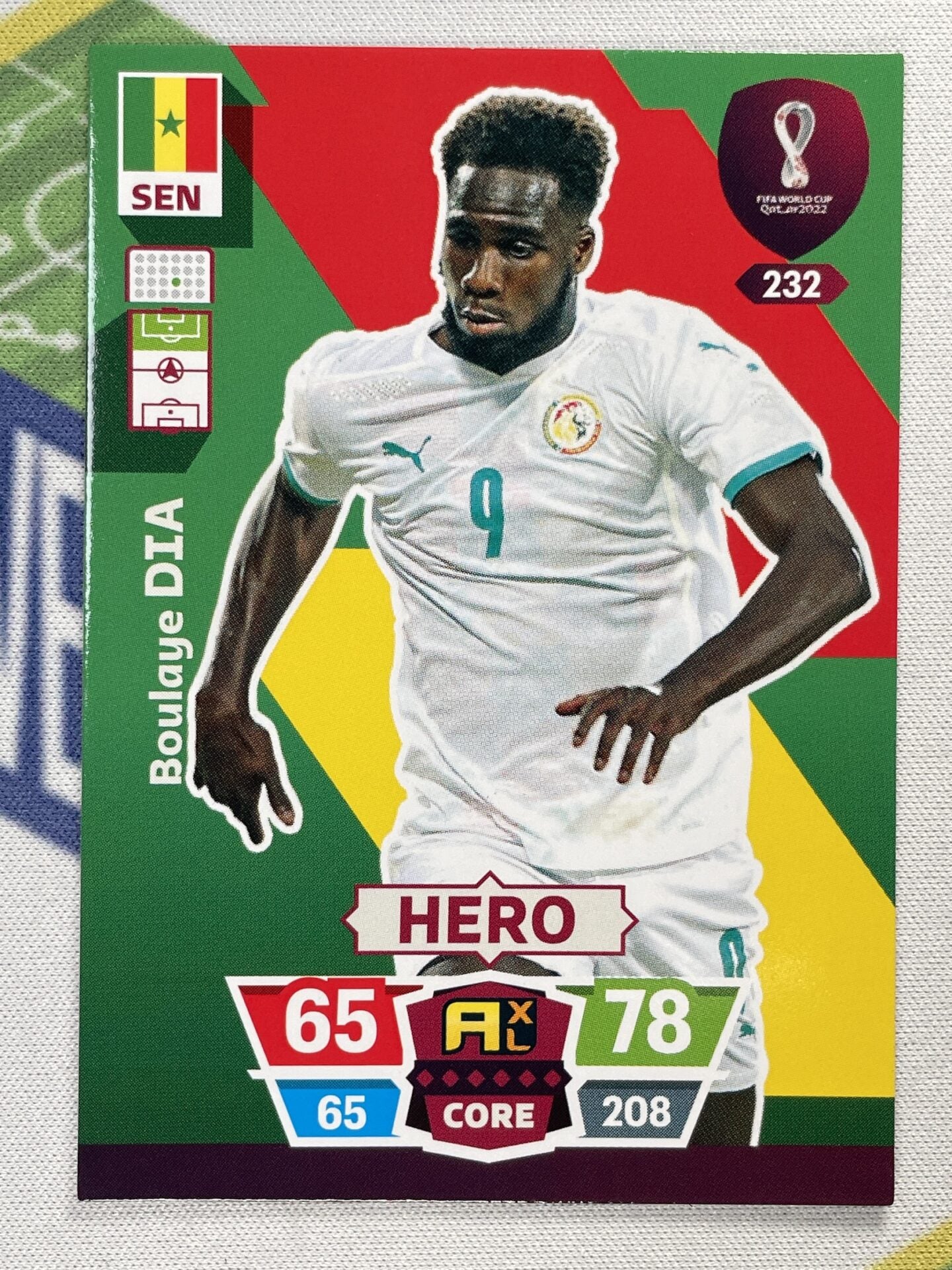 Boulaye Dia Senegal Panini World Cup 2022 Adrenalyn XL Card