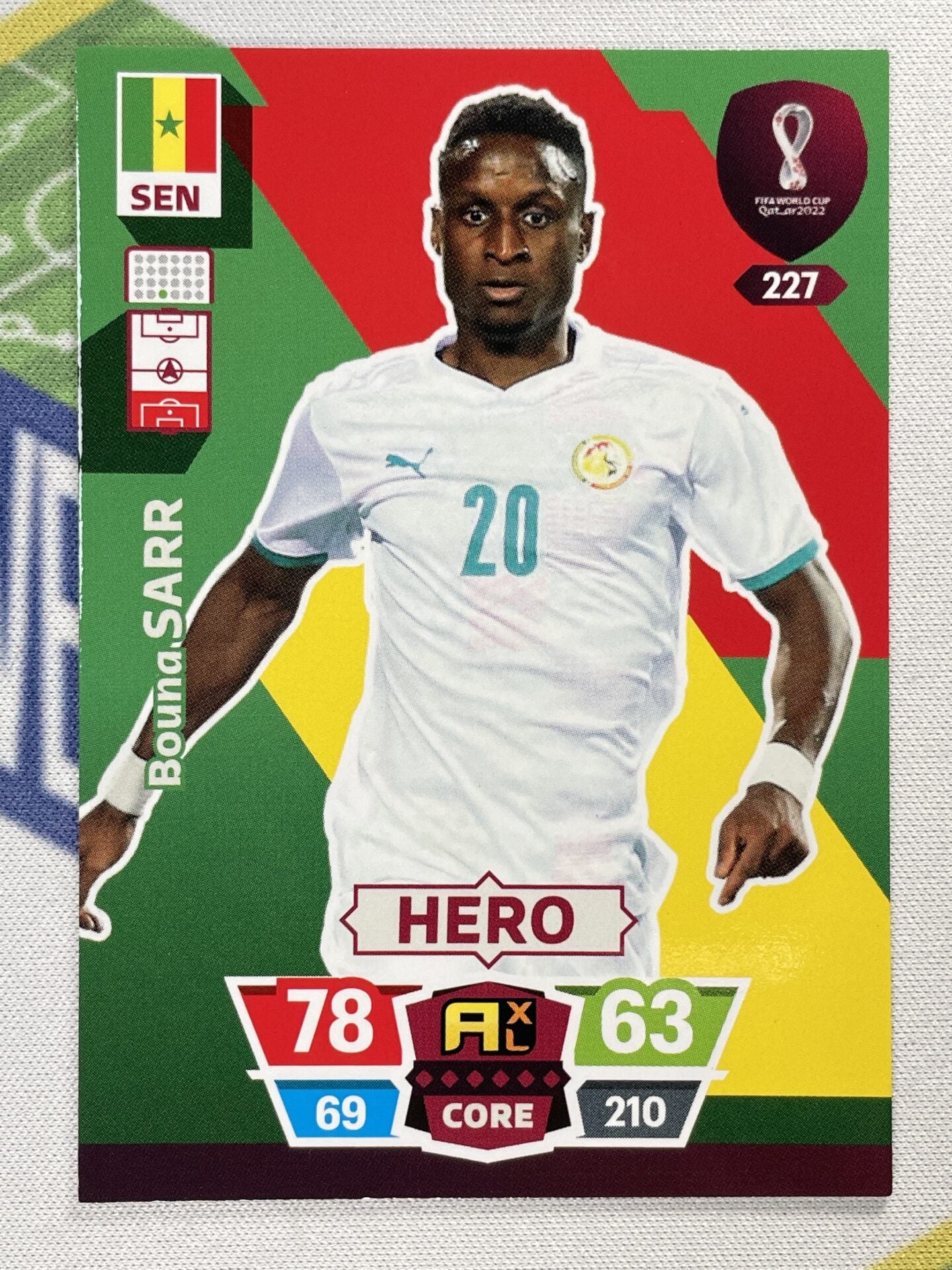 Bouna Sarr Senegal Panini World Cup 2022 Adrenalyn XL Card