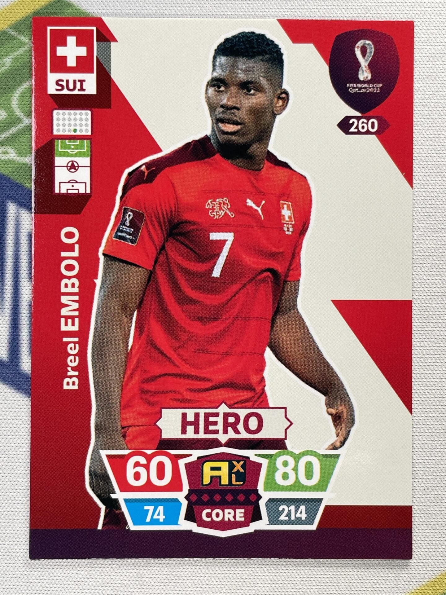 Breel Embolo Switzerland Panini World Cup 2022 Adrenalyn XL Card