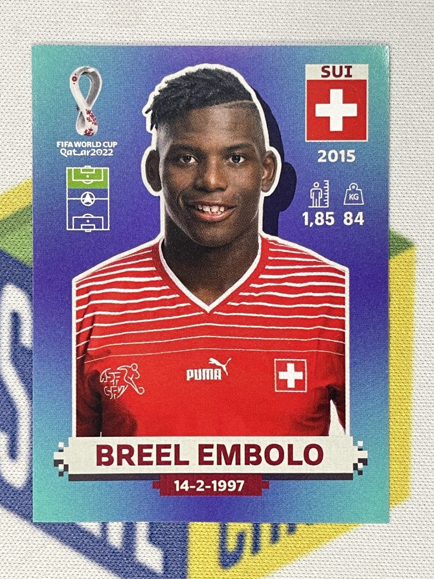 Breel Embolo Switzerland Panini World Cup 2022 Qatar Stickers