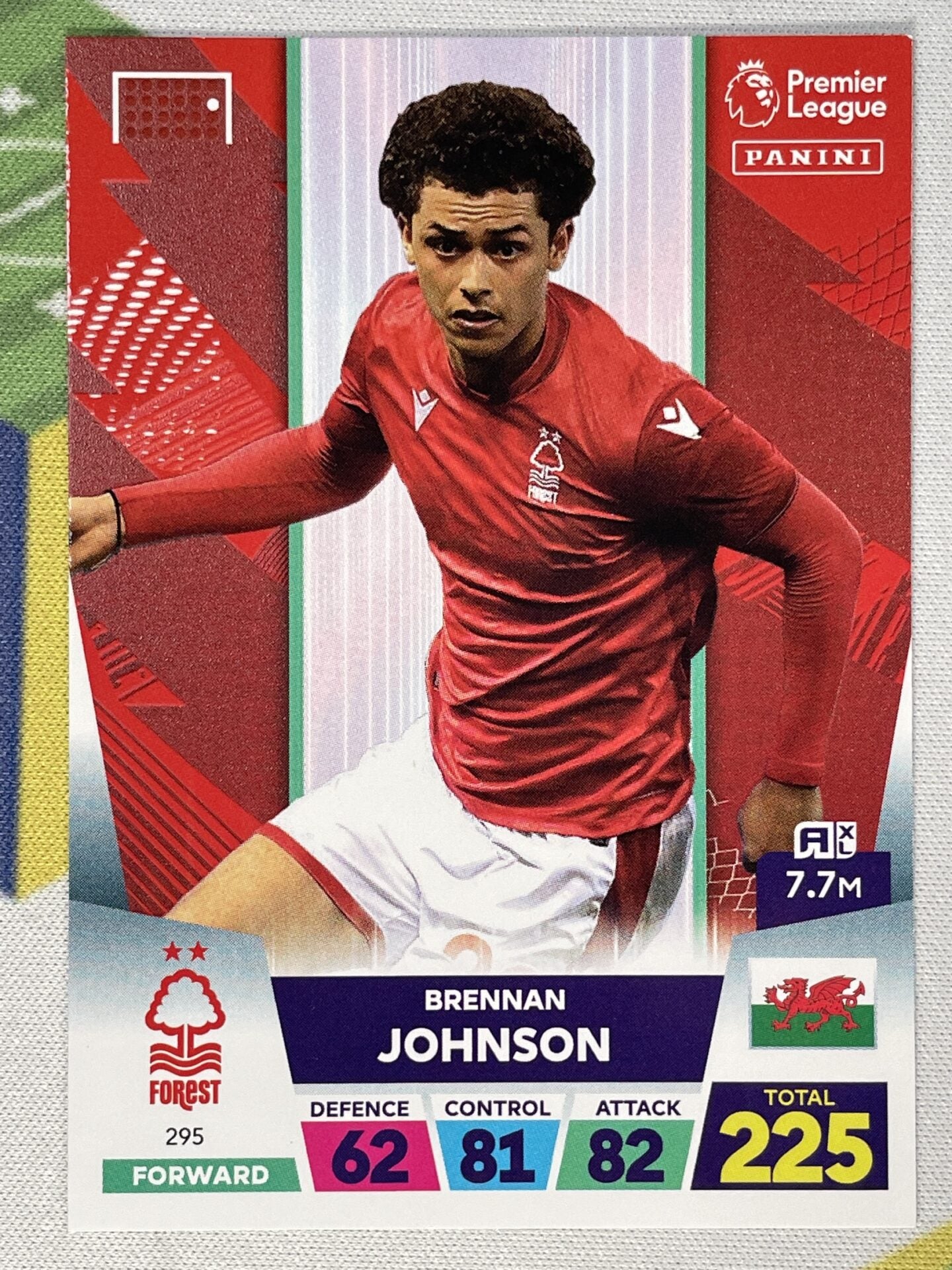 Brennan Johnson Nottingham Forest Panini Premier League Adrenalyn XL 2023 Card