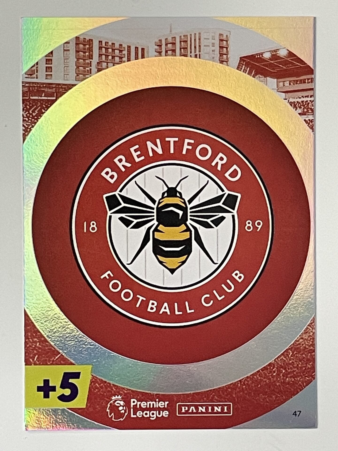 Brentford Club Badge Panini Adrenalyn XL PLUS Premier League 2021 2022