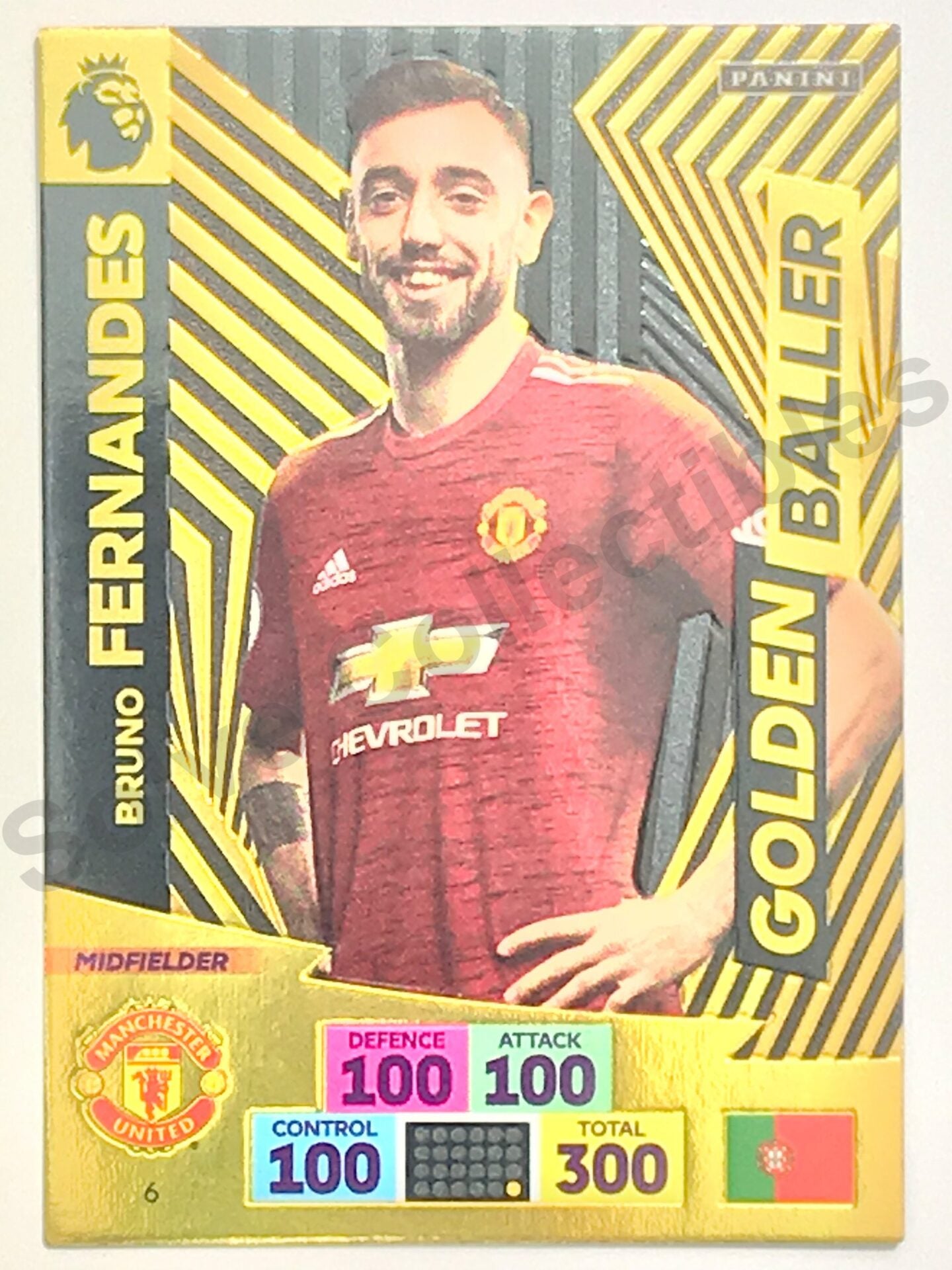 Bruno Fernandes (Manchester United) &#8211; Golden Baller Football Card &#8211; Premier League Adrenalyn XL 2020:21