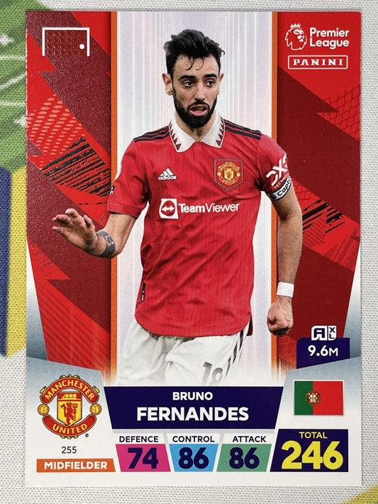 Bruno Fernandes Manchester United Panini Premier League Adrenalyn XL 2023 Card