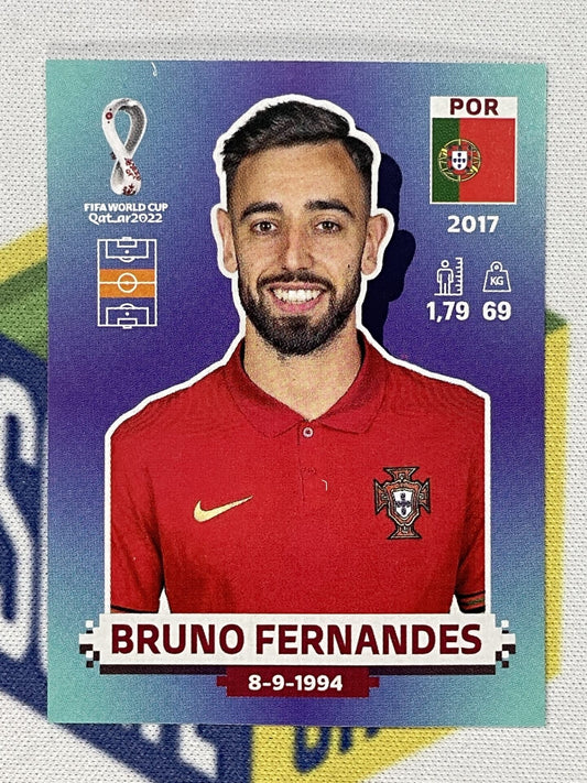 Bruno Fernandes Portugal Panini World Cup 2022 Qatar Stickers