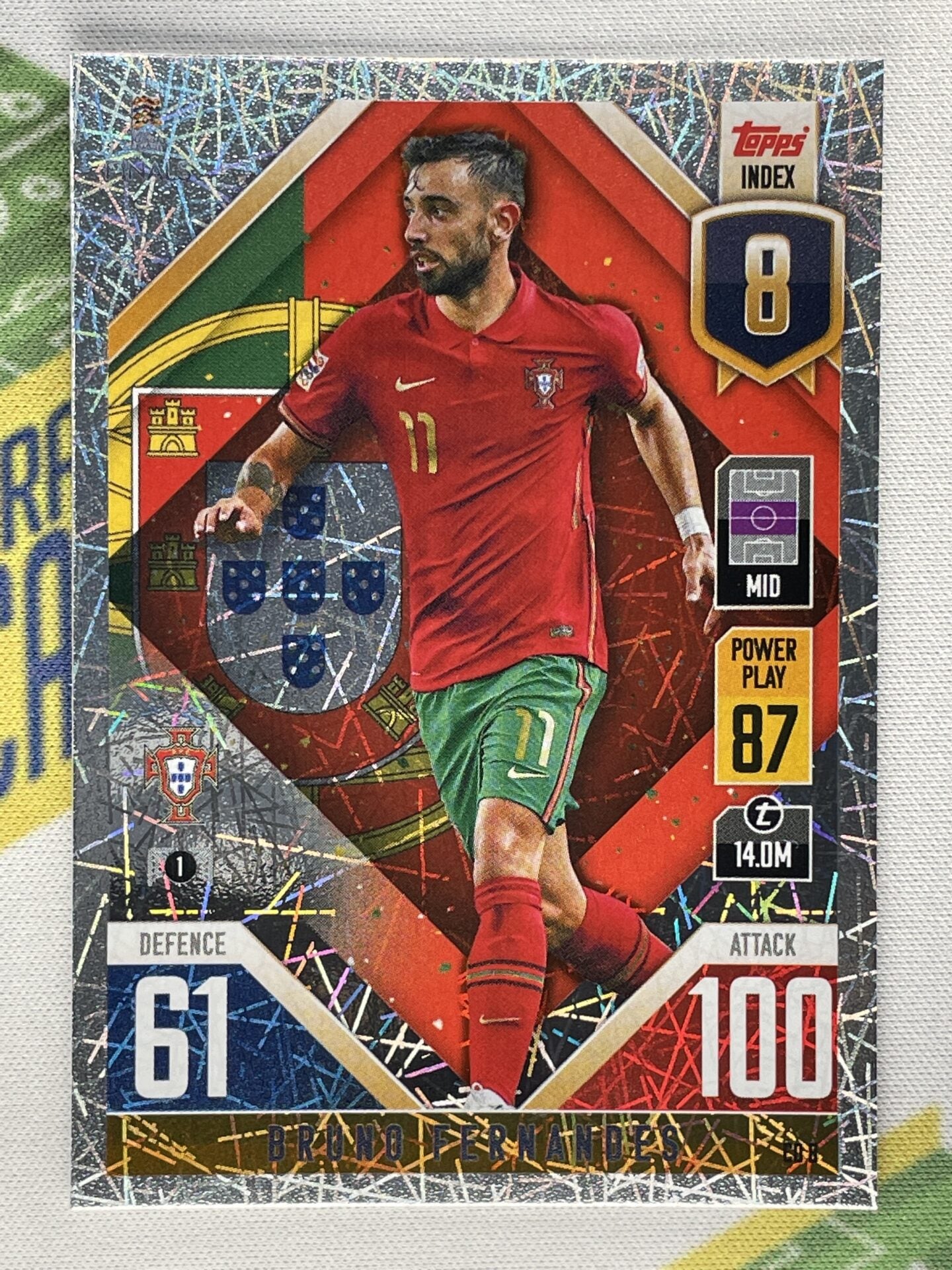 Bruno Fernandes Portugal Topps Match Attax 101 Road to Nations League 2022 Card