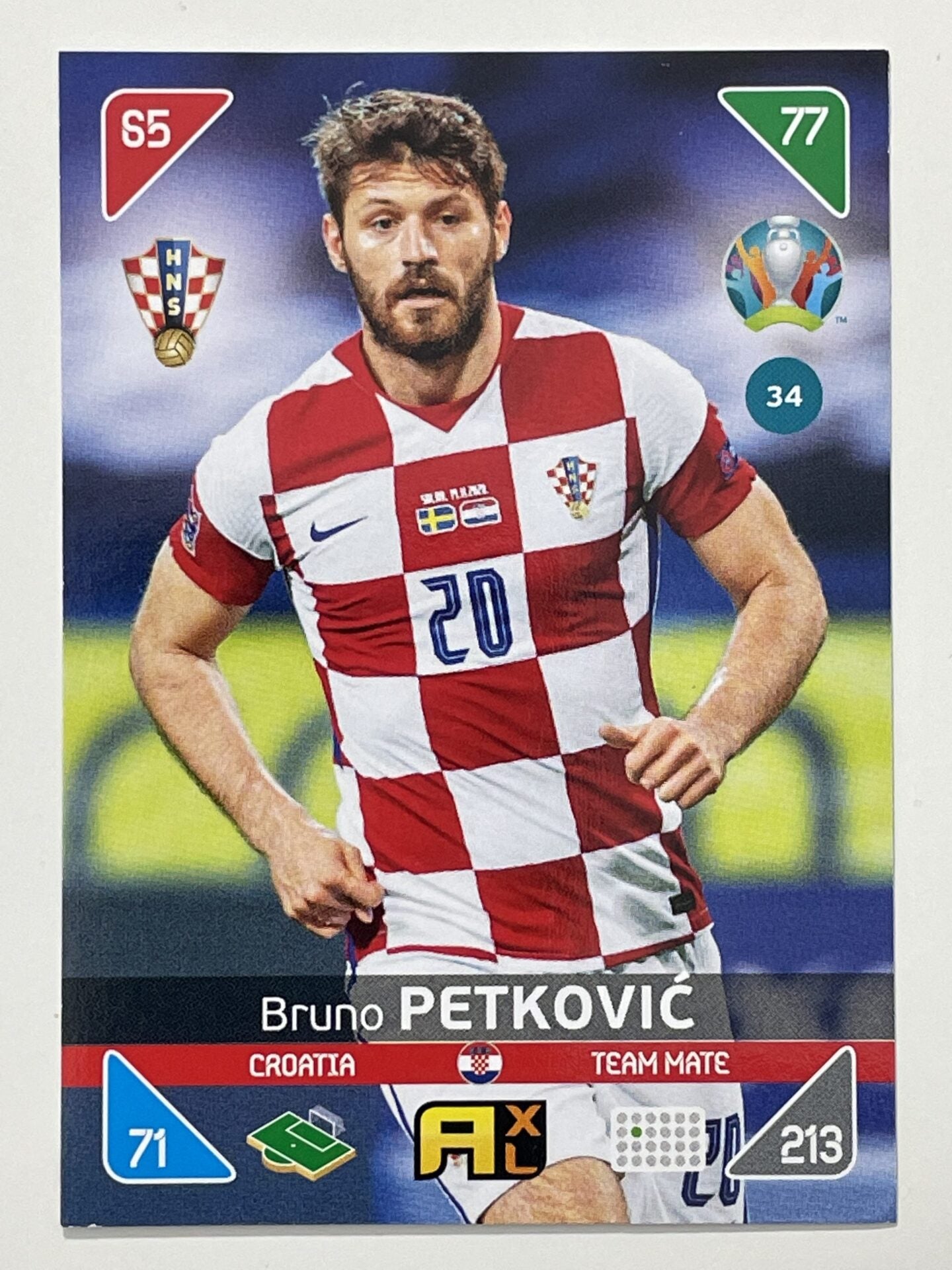 Bruno Petkovic Team Mates (Croatia) Football Card &#8211; Euro 2020 Adrenalyn XL