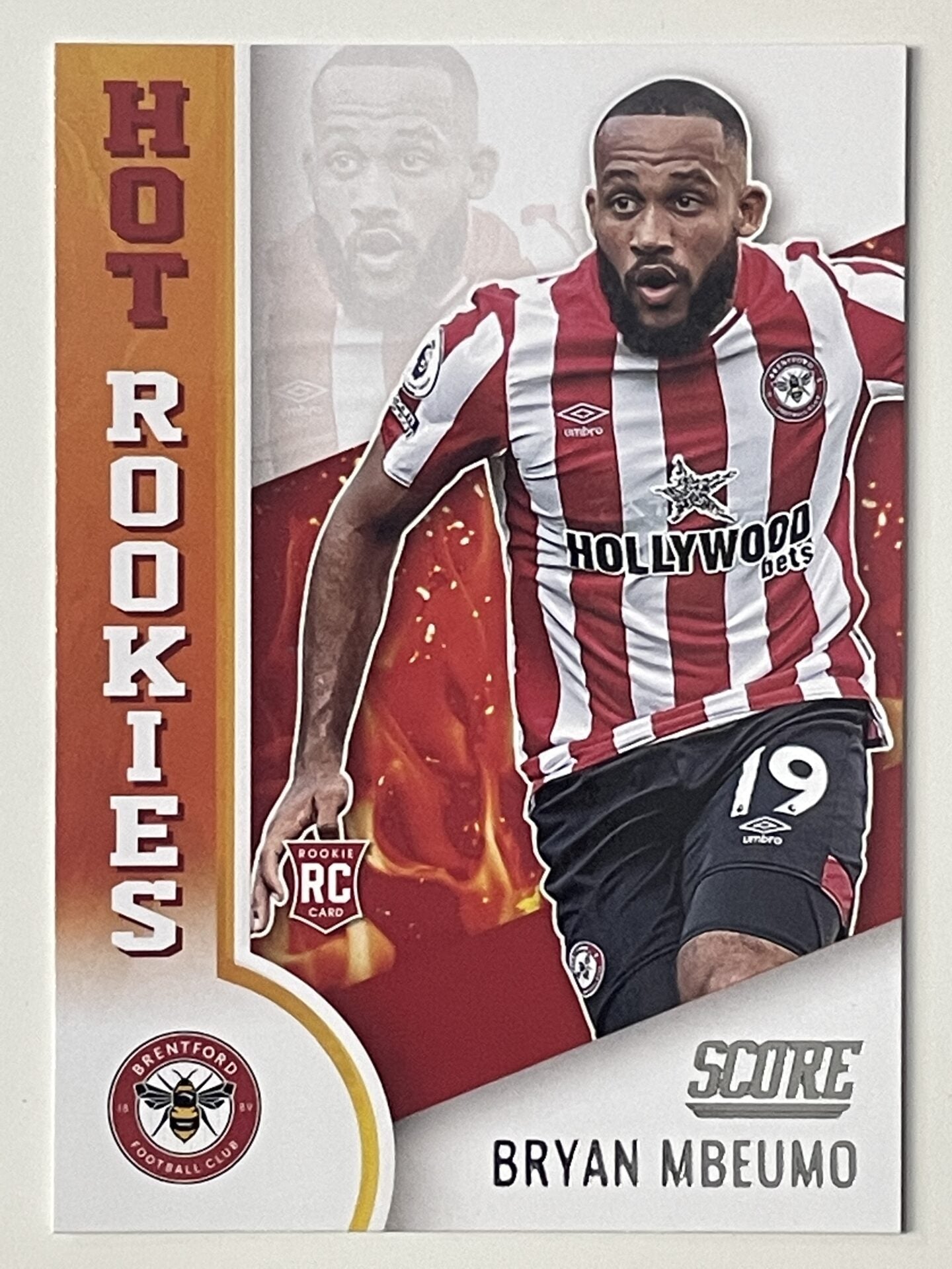 Bryan Mbeumo Brentford Hot Rookies Panini Premier League Score 2021 2022