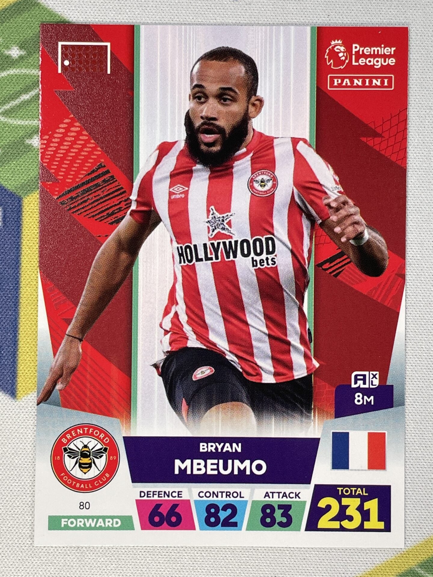 Bryan Mbeumo Brentford Panini Premier League Adrenalyn XL 2023 Card