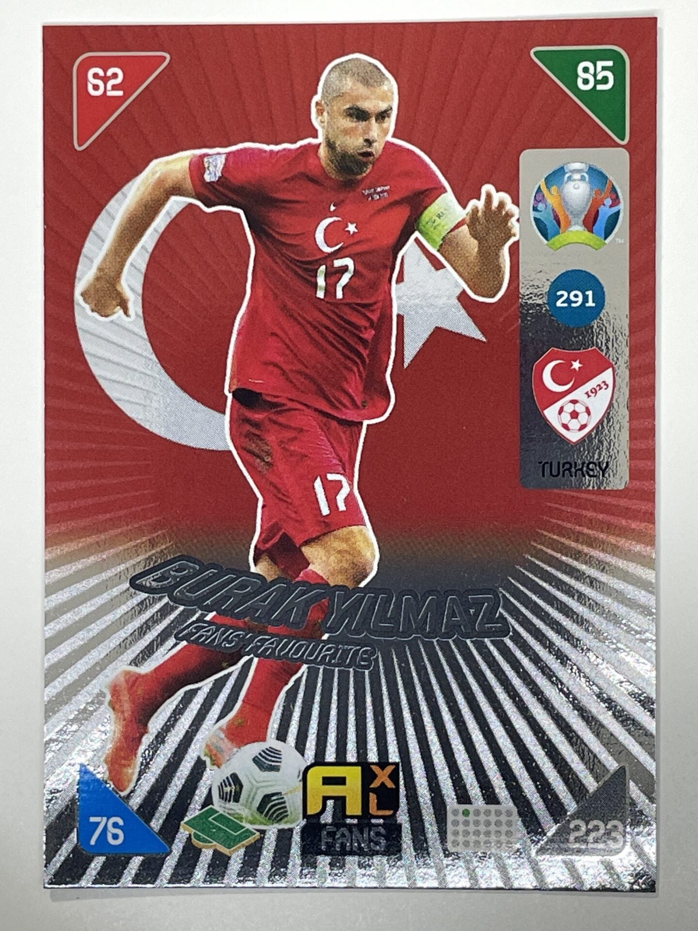 Burak Yilmaz Fans Favourties (Turkey) Football Card &#8211; Euro 2020 Adrenalyn XL