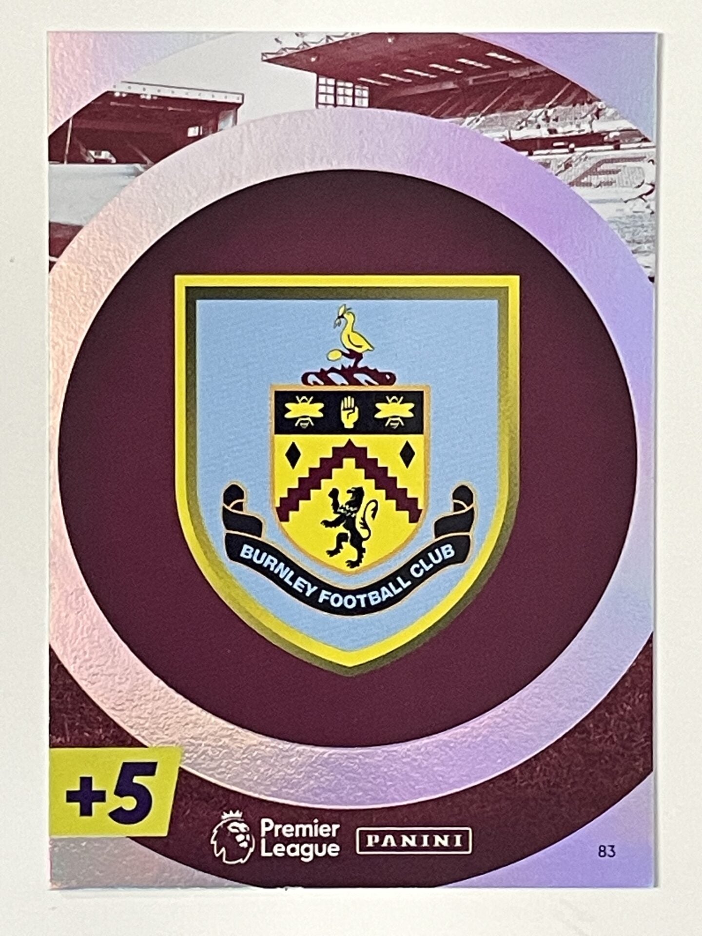 Burnley Club Badge Panini Adrenalyn XL PLUS Premier League 2021 2022