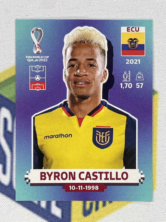 Byron Castillo Ecuador Panini World Cup 2022 Qatar Stickers