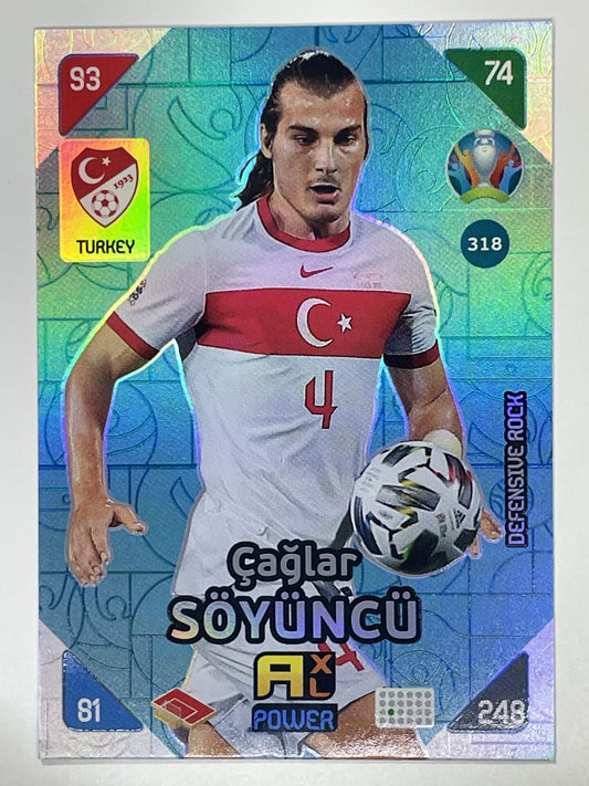 Caglar Soyuncu Defensive Rocks (Turkey) Football Card &#8211; Euro 2020 Adrenalyn XL