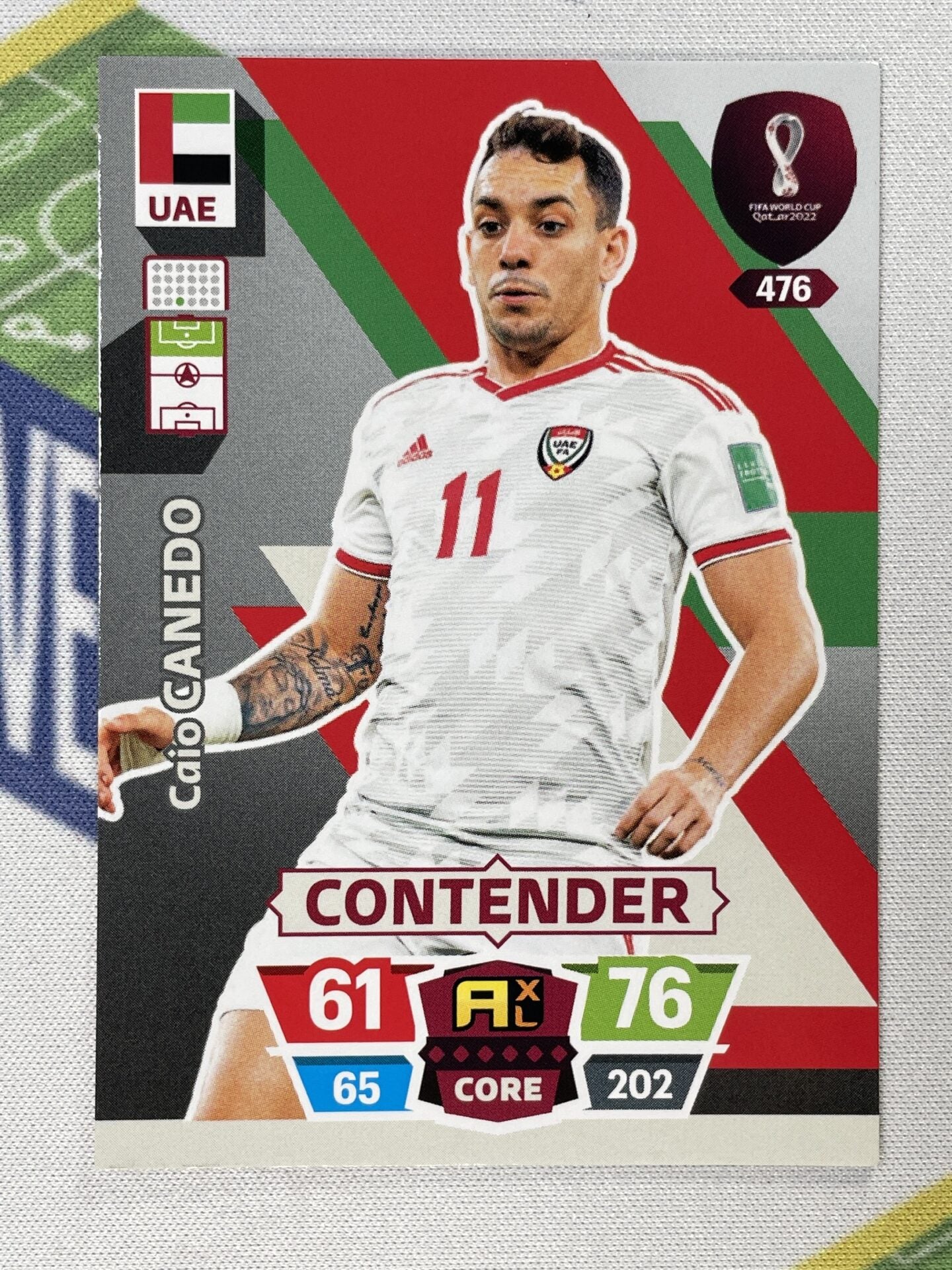 Caio Canedo UAE Panini World Cup 2022 Adrenalyn XL Card