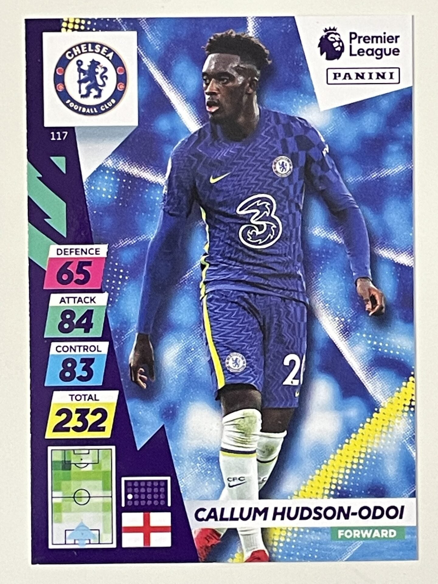 Callum Hudson-Odoi Chelsea Base Panini Adrenalyn XL PLUS Premier League 2021 2022