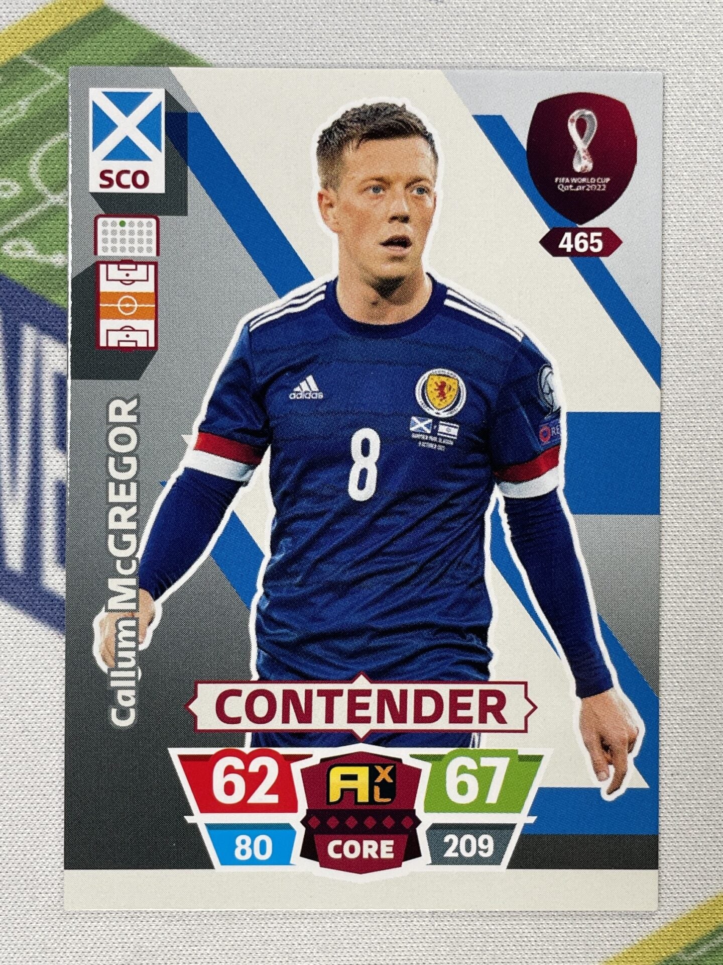 Callum McGregor Scotland Panini World Cup 2022 Adrenalyn XL Card