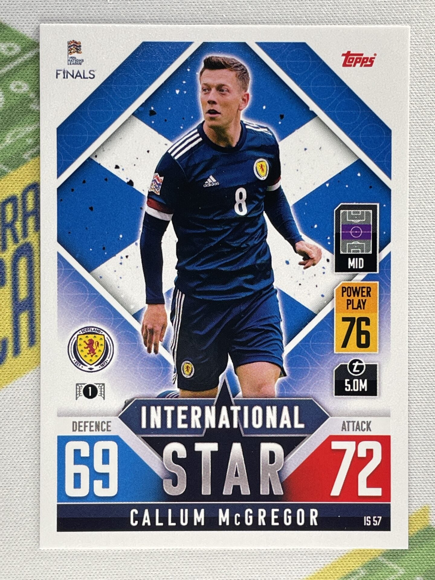 Callum McGregor Scotland Topps Match Attax 101 Road to Nations League 2022 Card