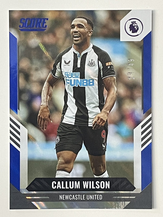 Callum Wilson Newcaste United Base Blue Lava Parallel Panini Premier League Score 2021 2022