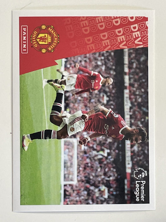 Celebrations Manchester United Panini Premier League 2022 Football Sticker