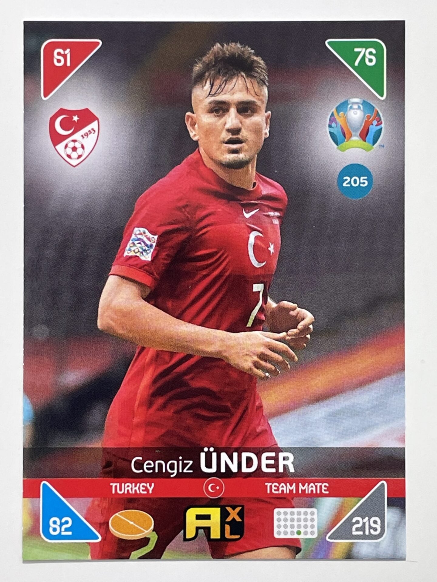 Cengiz Under Team Mates (Turkey) Football Card &#8211; Euro 2020 Adrenalyn XL