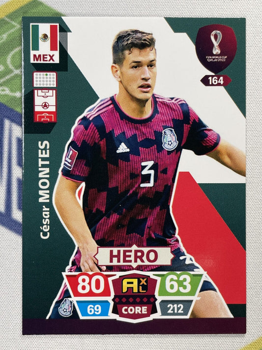 Cesar Montes Mexico Panini World Cup 2022 Adrenalyn XL Card