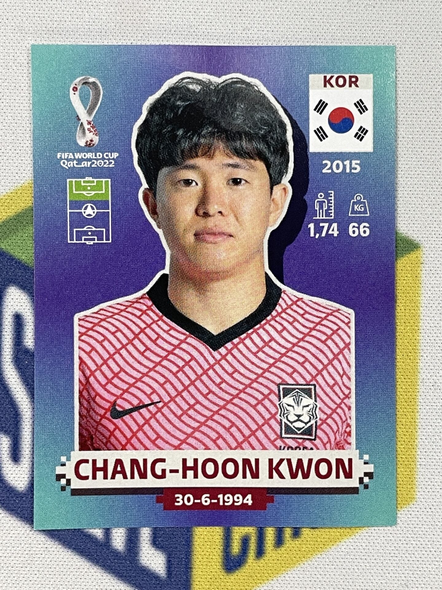 Chang-Hoo Kwon Korea Republic Panini World Cup 2022 Qatar Stickers