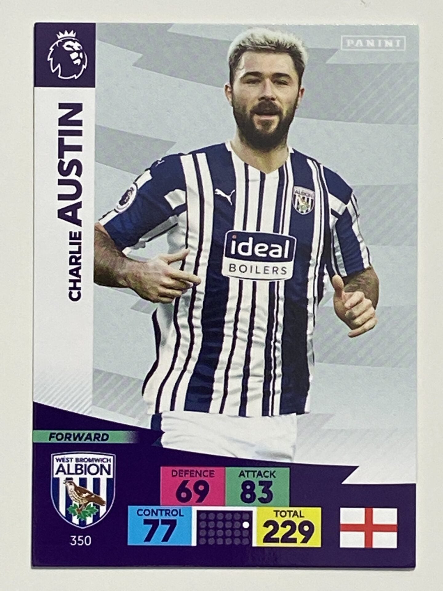 Charlie Austin (West Brom) Football Card &#8211; Premier League Adrenalyn XL 2020:21