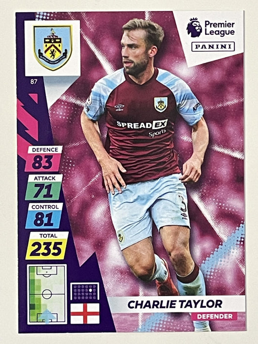 Charlie Taylor Burnley Base Panini Adrenalyn XL PLUS Premier League 2021 2022