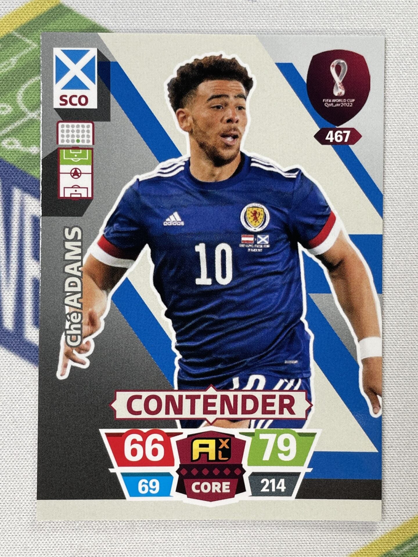 Che Adams Scotland Panini World Cup 2022 Adrenalyn XL Card