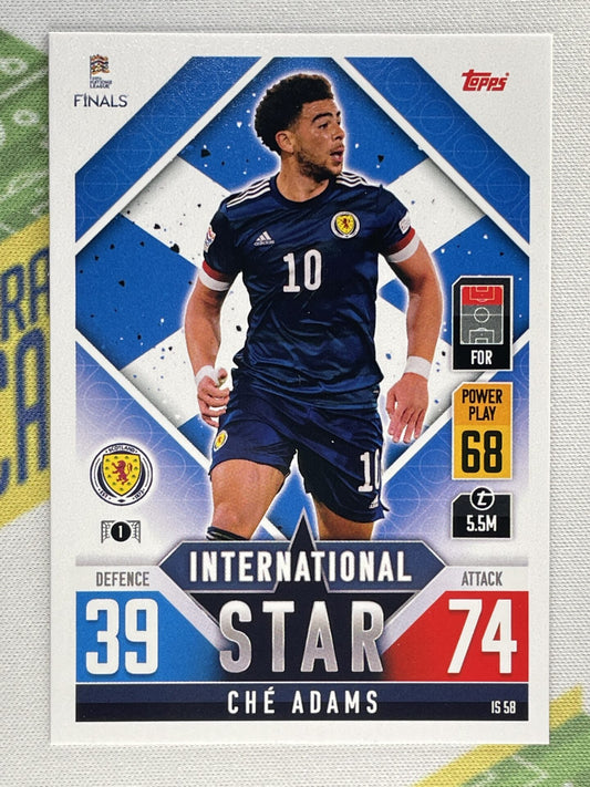 Che Adams Scotland Topps Match Attax 101 Road to Nations League 2022 Card