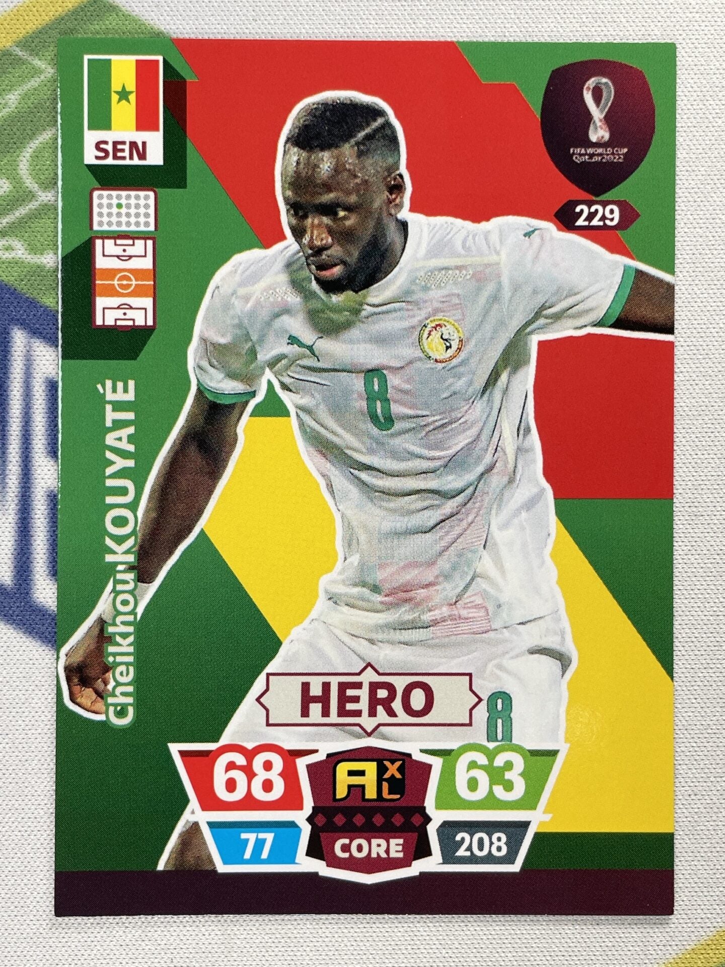 Cheikhou Kouyate Senegal Panini World Cup 2022 Adrenalyn XL Card