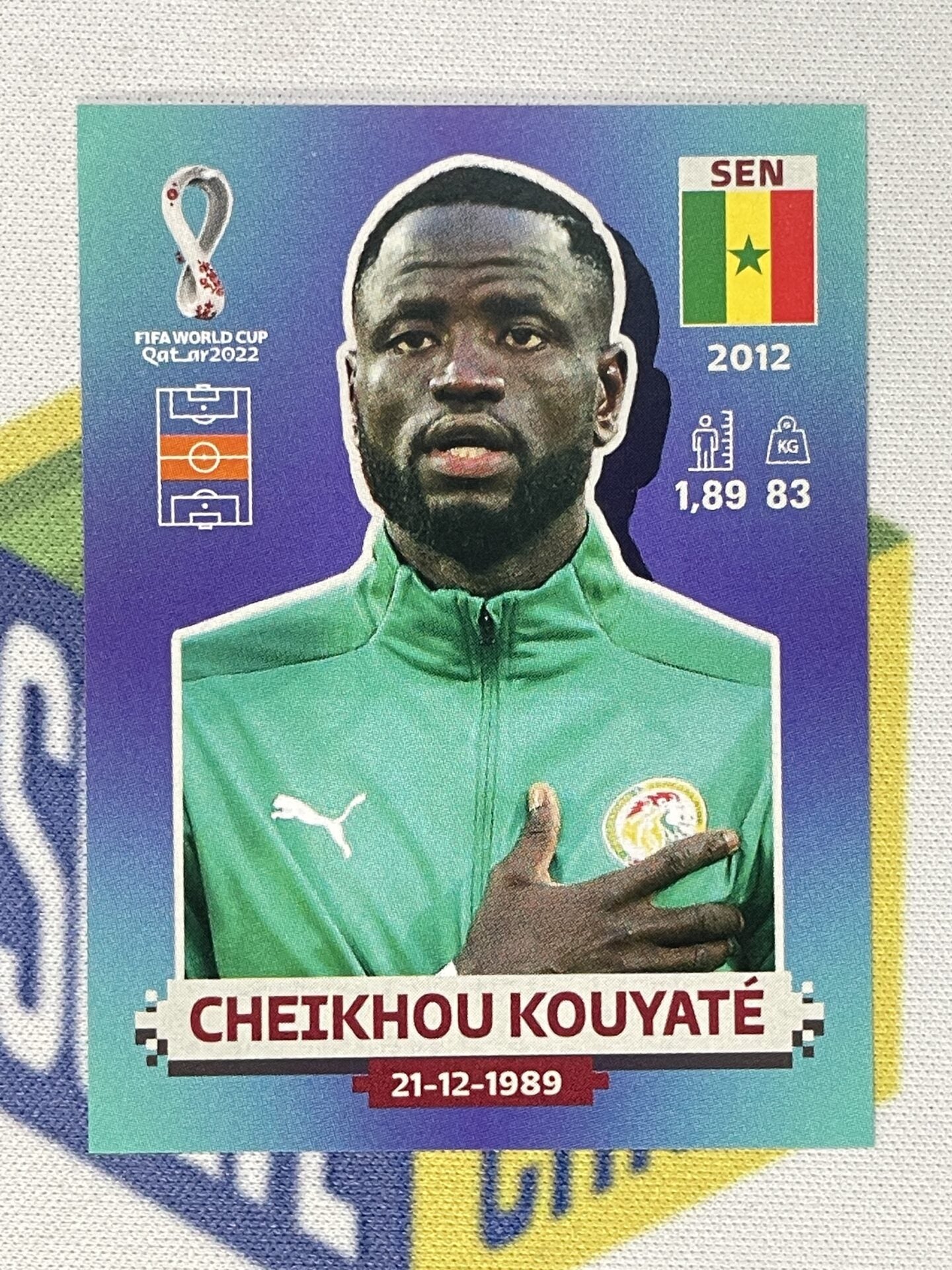 Cheikhou Kouyate Senegal Panini World Cup 2022 Qatar Stickers