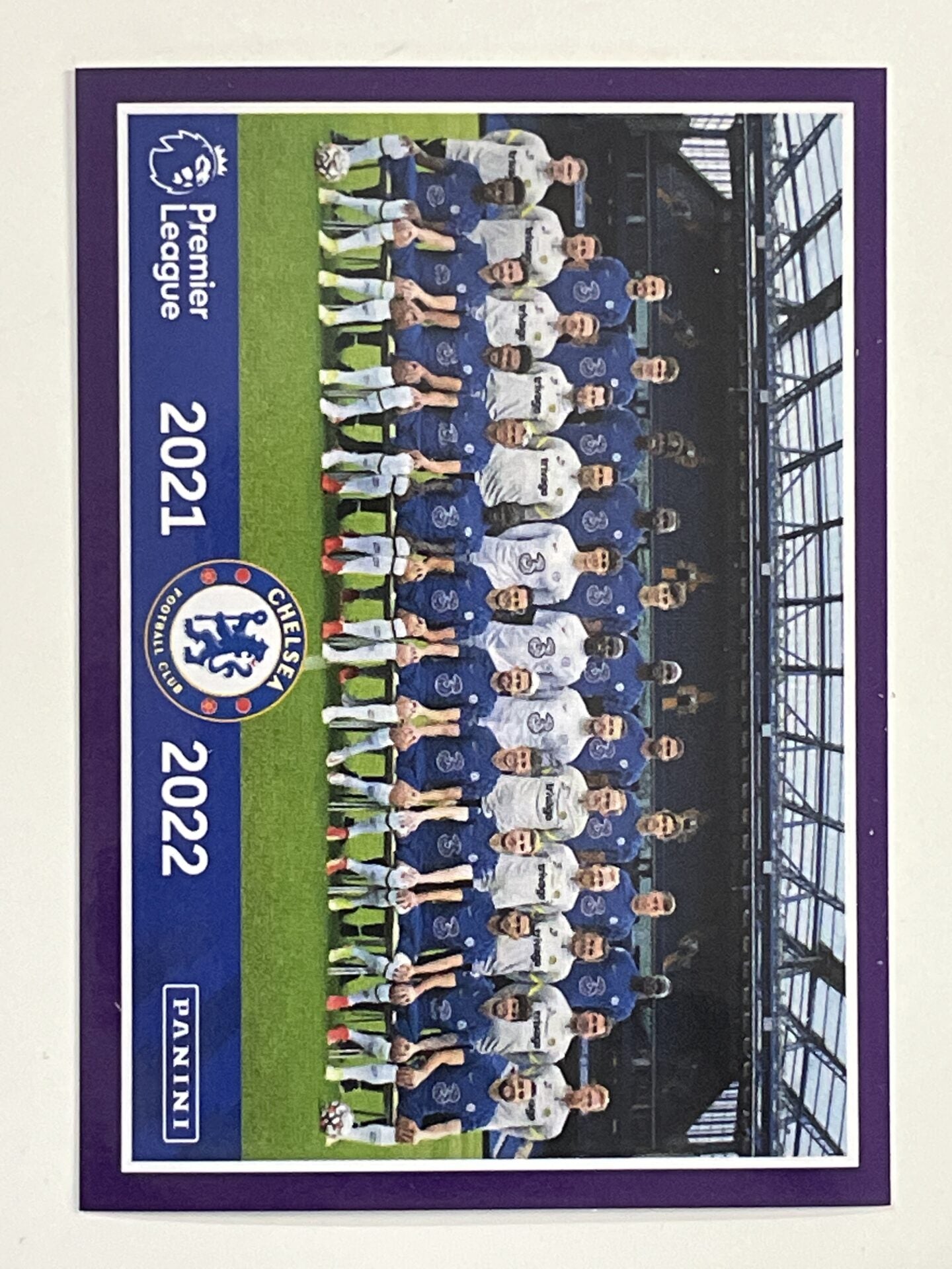 Chelsea Team Photo Panini Premier League 2022 Football Sticker