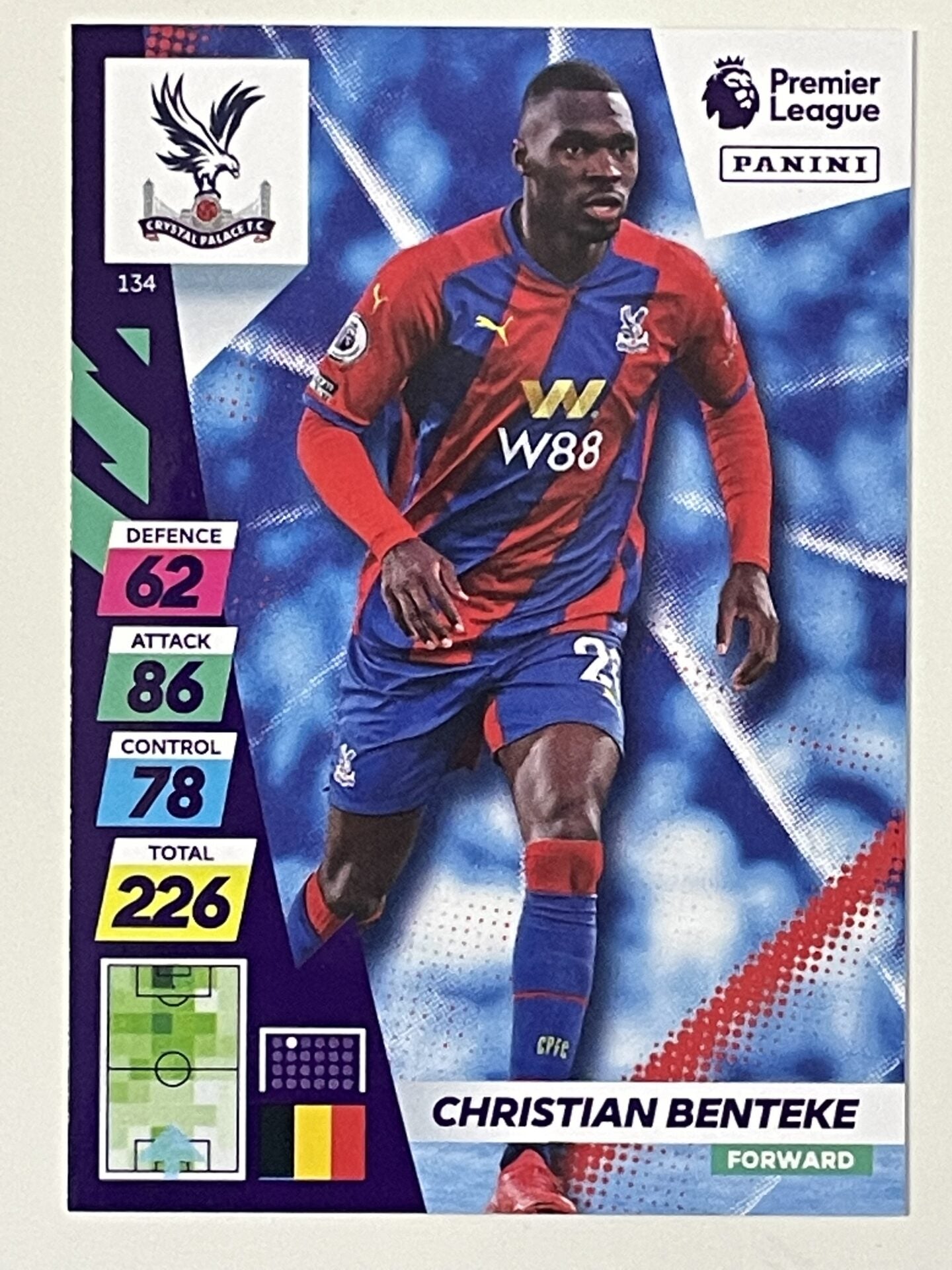 Christian Benteke Crystal Palace Base Panini Adrenalyn XL PLUS Premier League 2021 2022